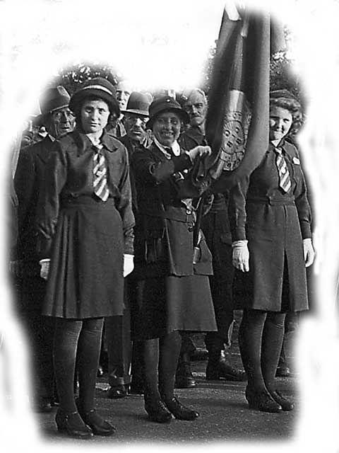 Girl's Life Brigade at Armistice Day Parade