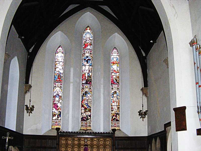 East window of St Mary Guarlford