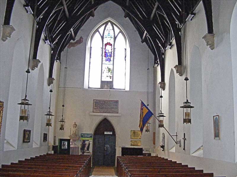 View towards main door of St Mary Guarlford