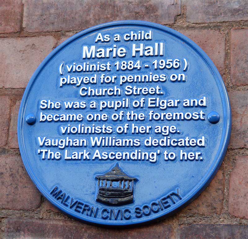 Plaque to Marie Hall